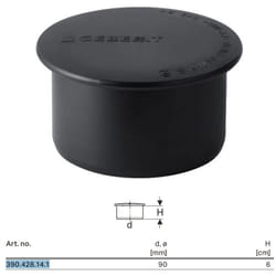 Tappo di chiusura per bicchiere Geberit Silent-PP ø90 mm 390.428.14.1