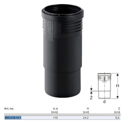 Manicotto di dilatazione Geberit Silent-PP ø110 mm 390.518.14.1