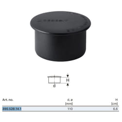 Tappo di chiusura per bicchiere Geberit Silent-PP ø110 390.528.14.1