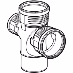 Geberit 390.567.14.1 raccordo per tubo di ventilazione, scarico e spurgo