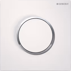 Geberit 116.015.KJ.1, Piastra a filo, Bianco, Cromo, Geberit