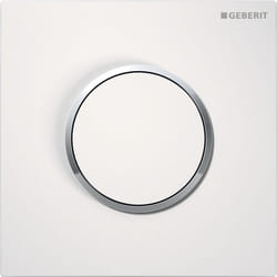 Geberit 116.015.KJ.1 Parte di ricambio per sciacquone Piastra a filo Bianco, Cromo