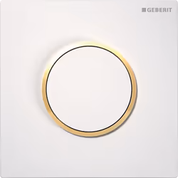 Geberit 116.015.KK.1, Piastra a filo, Bianco, Geberit