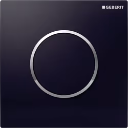 Geberit 116.015.KM.1, Piastra a filo, Nero, Cromo, Geberit