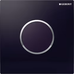 Geberit 116.025.KM.1, Piastra a filo, Nero, Cromo, Geberit