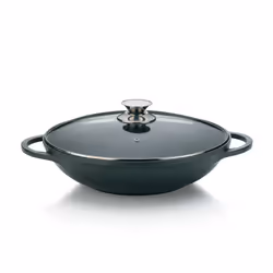 Kela 15157, Rotondo, Wok/padella per cottura al salto, Nero, Ceramica, Alluminio, 4 L