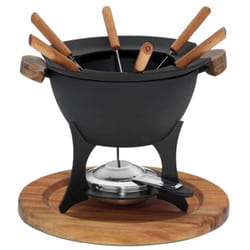 Kela 16644 Set per fonduta Nero 6 persona(e)