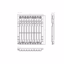 Siemens 6ES7400-1JA01-0AA0 6ES74001JA010AA0 Baugruppenträger - Vista aggiuntiva 2