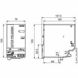 Siemens 6EP1333-3BA10-8AC0 adattatore e invertitore Interno Multicolore