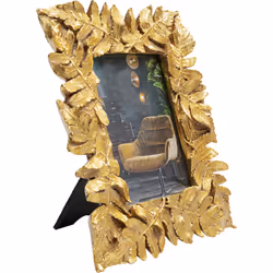 KARE Design Gold Leaves Cornice per foto singola Oro
