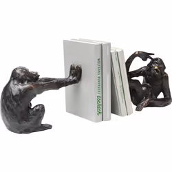 KARE Design Monkey fermalibro Bronzo, Marrone Poliresina - Vista aggiuntiva 5