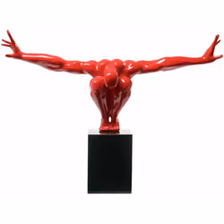 Piccolo corpo di atleta maschile, studio di scultura alla maniera delle sculture antiche.
