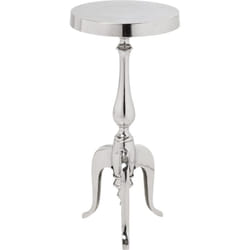 Kare - Design tavolino d`appoggio Barocco, argento, alluminio, stile vintage/glamour/rock, 62x27x27 (a/l/p)
