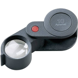 Eschenbach - 118210 Lente d'ingrandimento pieghevole Ingrandimenti: 10 x Lente: (ø) 23 mm Nero
