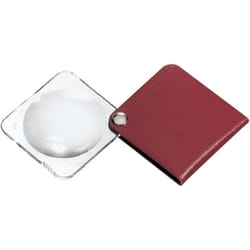 Eschenbach 1752160 Lente d'ingrandimento pieghevole con custodia in pelle Ingrandimenti: 3.5 x Lente: (Ø) 60 mm Rosso