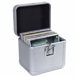 Roadinger 30110037 custodia per attrezzatura audio Registrazioni Baule da viaggio Legno compensato Argento