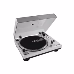 Omnitronic 10603043, Piatto per DJ con trasmissione a cinghia, 33,45 Giri/min, -10 - 10%, 0,25%, 1 s, Motore CC