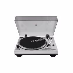 Omnitronic 10603043 giradischi per DJ Piatto per DJ con trasmissione a cinghia Argento