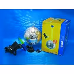 Eurolite Mirror ball set 30cm with pinspot, Multicolore, 30 W, 230 V, 1 kg, 160 x 150 x 170 mm