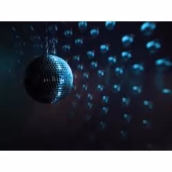 Eurolite Mirror ball set 30cm with pinspot Multicolore