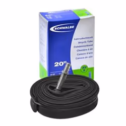 Schwalbe 10413310V, Valvola presta, 20", 25,4 - 25,4 mm, 4 cm, Nero, Germania