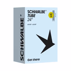 Schwalbe AV10 24" A40 camera d'aria interna per bicicletta Valvola Schrader 24" 40 - 62 mm - Vista aggiuntiva 2