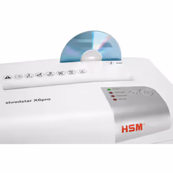 HSM X6pro distruggi documenti Taglio a particelle 58 dB 22 cm Argento, Bianco - Vista aggiuntiva 8