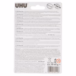UHU Glitter Glue shiny colours blister 6x10ml - Vista aggiuntiva 6