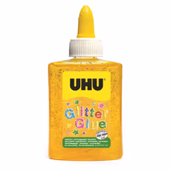 UHU Clip Colla Glitter 88.5ml, 88,5 ml, 90 g, Gel, Flacone di colla