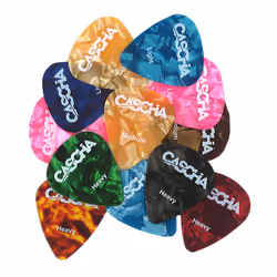CASCHA HH 2002 plettro 12 pz Celluloide Multicolore