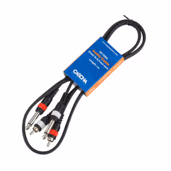 CASCHA HH 2094 cavo audio 1 m 2 x 6.35mm 2 x RCA Nero - Vista aggiuntiva 3