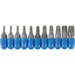 Serie di inserti attacco esagono esterno 6,3 mm (1/4") profilo a T (per Torx) 11 pz.