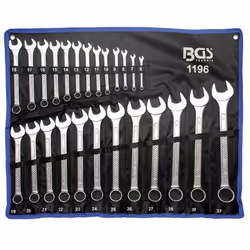 FERMEC BGS SERIE 25 CHIAVI COMBINATE FISSE STELLA CHROME VANADIUM PROFESSIONALI Descrizione Serie da 25 pz. chiavi combinate  ...