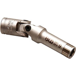 Bgs Technic - chiave a bussola inserto per candelette snodata esagonale attacco 3/8' 9mm bgs