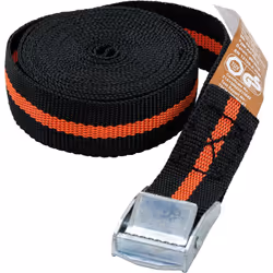 Cinghia di carico con chiusura rapida | 3,5 m x 25 mm Larghezza 25 mm Imballaggio adatto per essere appeso alla parete Ja Lun ...