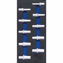 Versione Pro Torque®, profonda Con zigrinatura Oggetto della fornitura: 10 inserti per chiavi a tubo, 12,5 mm (1/2"): 3/8" -  ...