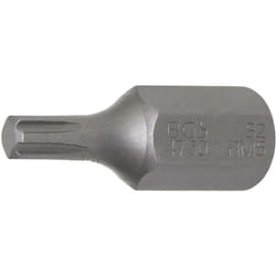 Bgs Technic - Inserto lunghezza 30 mm attacco esagono esterno 10 mm (3/8') profilo a cuneo (per ribe) M5