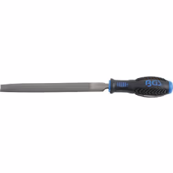 DIN 7261 - E 150 - 3 Forma E Taglio 3 (grana fine) Lima mezza tonda con taglio su due lati e codolo I denti della lima a form ...