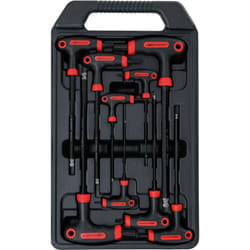 Bgs Technic - Serie di cacciaviti con impugnatura a t esagono interno 2 - 10 mm 9 pz.