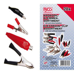 BGS technic 8138 fermacavo Nero, Rosso 28 pz