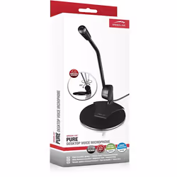 SPEEDLINK Pure Desktop Nero Microfono per PC