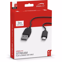 SPEEDLINK Stream cavo USB USB 2.0 3 m USB C USB A Nero