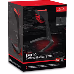 SPEEDLINK SL-800900-BK supporto per personal communication Supporto passivo Cuffie, Auricolare Nero