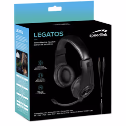 SPEEDLINK LEGATOS Cuffie Cablato A Padiglione Gaming Nero - Vista aggiuntiva 7