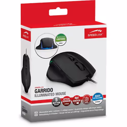 SPEEDLINK GARRIDO mouse Ufficio Mano destra USB tipo A Ottico 2400 DPI