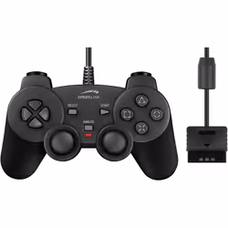 SPEEDLINK Strike 2, Gamepad, Playstation 2, Cablato, Nero, 1,8 m