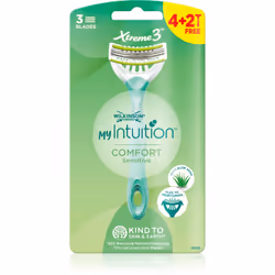 Vuoi ottenere un corpo ben rasato o solo una sua parte ? Il rasoio Wilkinson Sword Xtreme 3 Comfort Sensitive rappresenta il ...