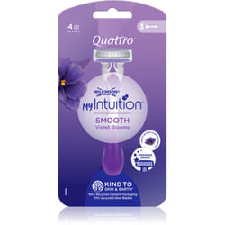 Wilkinson Sword Quattro for Women My Intuition Smooth Violet Blooms 3 pz