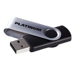 Platinum TWISTER unità flash USB 2 GB USB tipo A 2.0 Nero, Argento