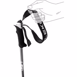 LEKI Elite LADY WS bastone da sci 125 cm Nero, Rosso, Bianco Alluminio - Vista aggiuntiva 3
